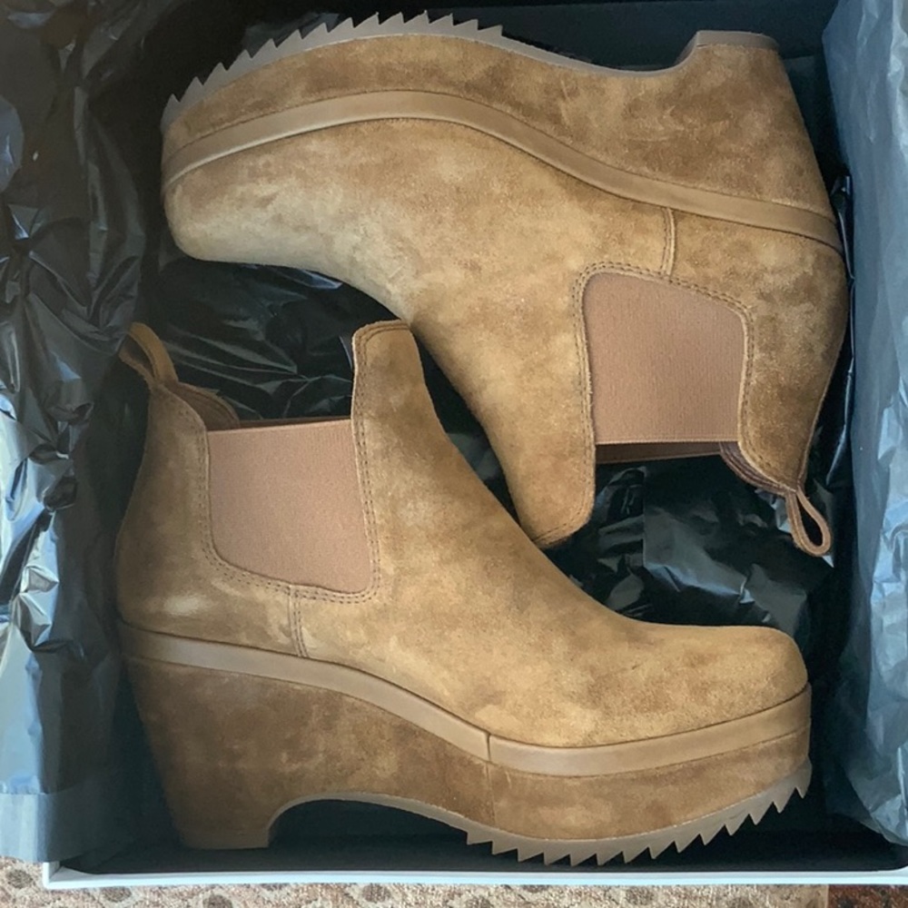 Pedro Garcia Suede Wedge Booties